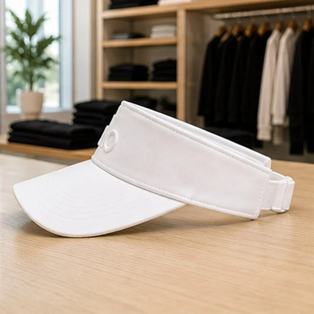 ALO Yoga White Golf Open Top Visor Hat NWT